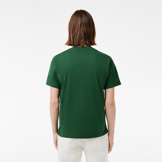 Μπλουζάκι λαιμόκοψη Lacoste - Σκούρο Πράσινο