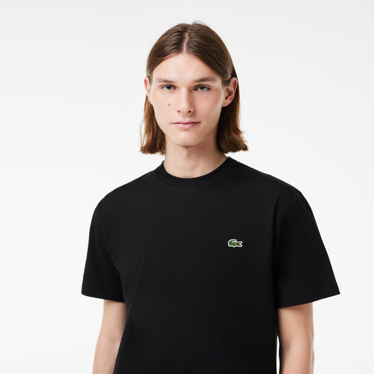 Μπλουζάκι λαιμόκοψη Lacoste - Μαύρο