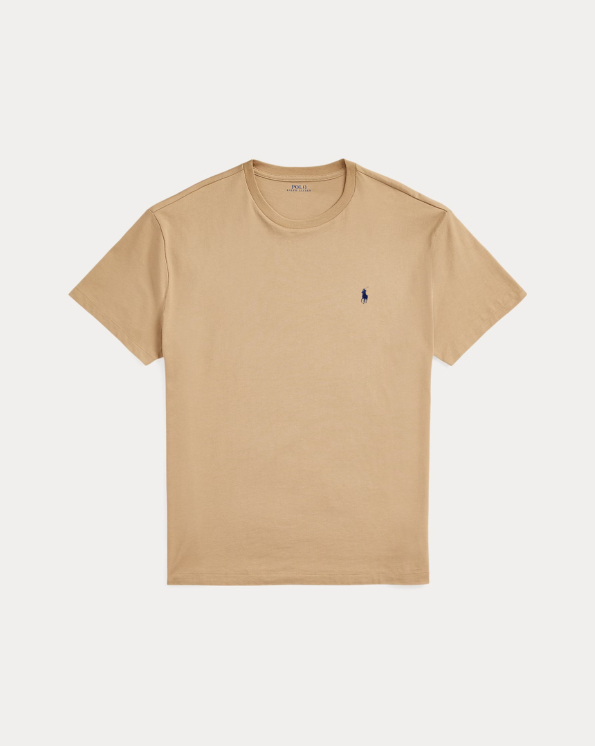 Μπλουζάκι λαιμόκοψη Polo Ralph Lauren - Μπεζ