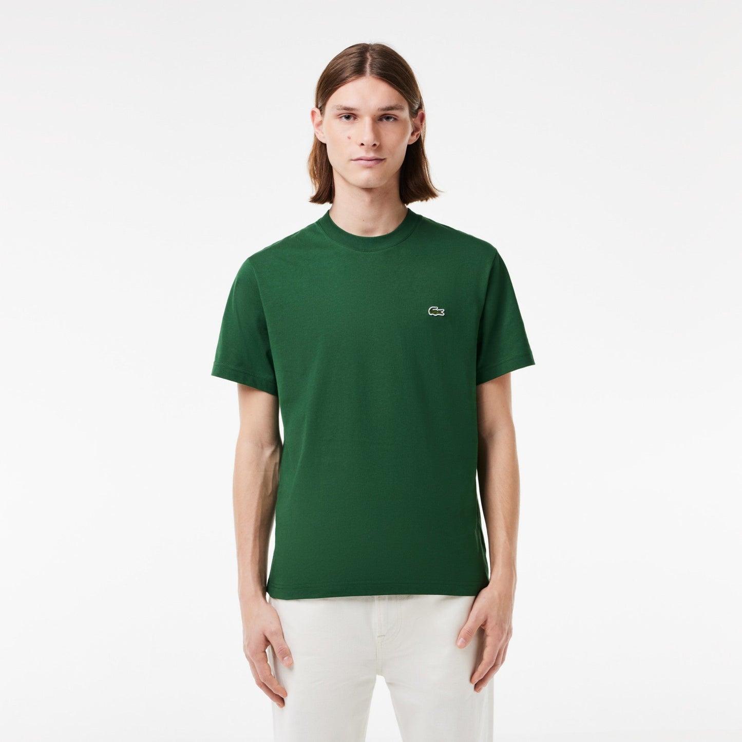 Μπλουζάκι λαιμόκοψη Lacoste - Σκούρο Πράσινο