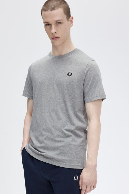 Μπλουζάκι λαιμόκοψη Fred Perry - Γκρι