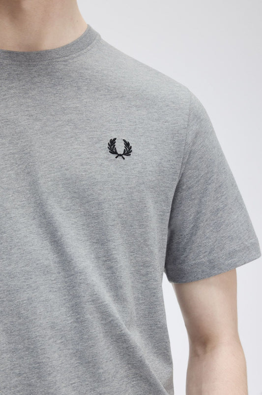 Μπλουζάκι λαιμόκοψη Fred Perry - Γκρι