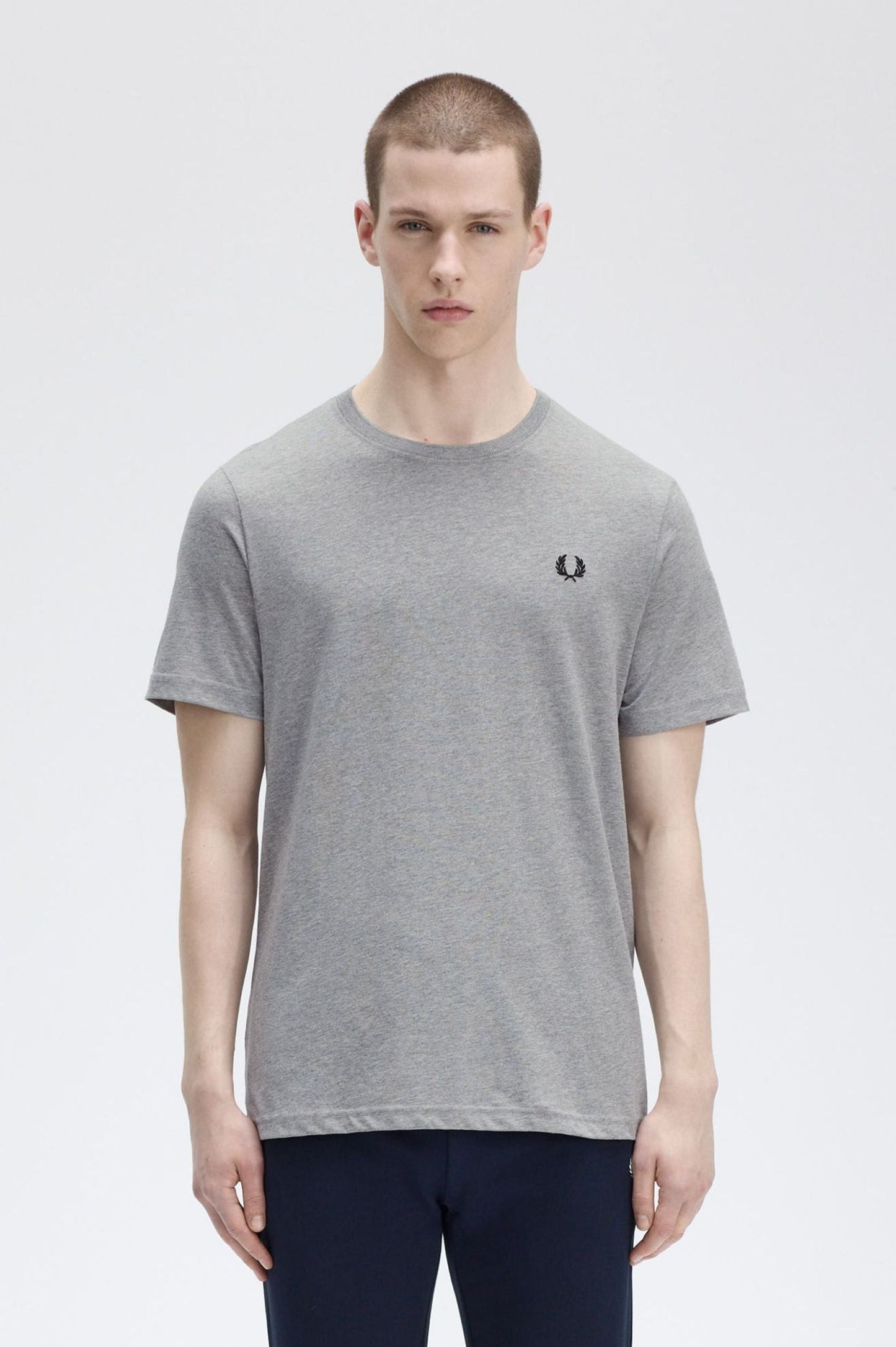 Μπλουζάκι λαιμόκοψη Fred Perry - Γκρι