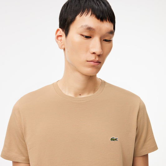 Μπλουζάκι λαιμόκοψη Lacoste - Μπεζ