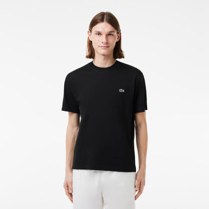 Μπλουζάκι λαιμόκοψη Lacoste - Μαύρο