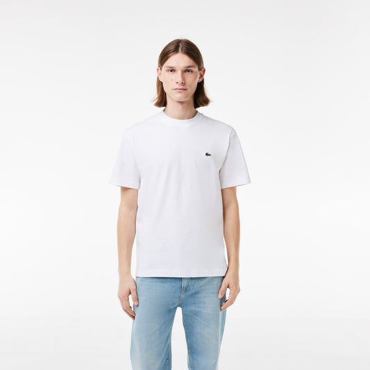 Μπλουζάκι λαιμόκοψη Lacoste - Άσπρο