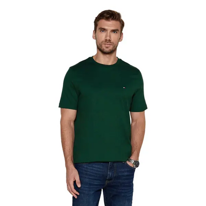 Μπλουζάκι λαιμόκοψη Tommy Hilfiger - Σκούρο Πράσινο